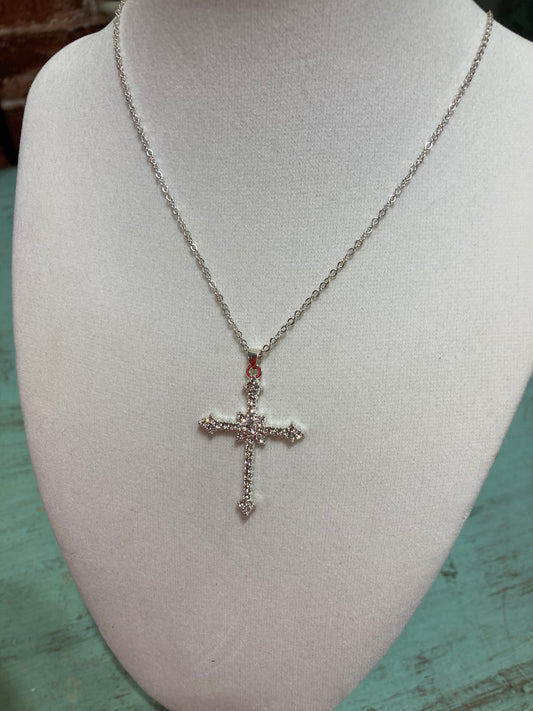 Silver Cross Necklace