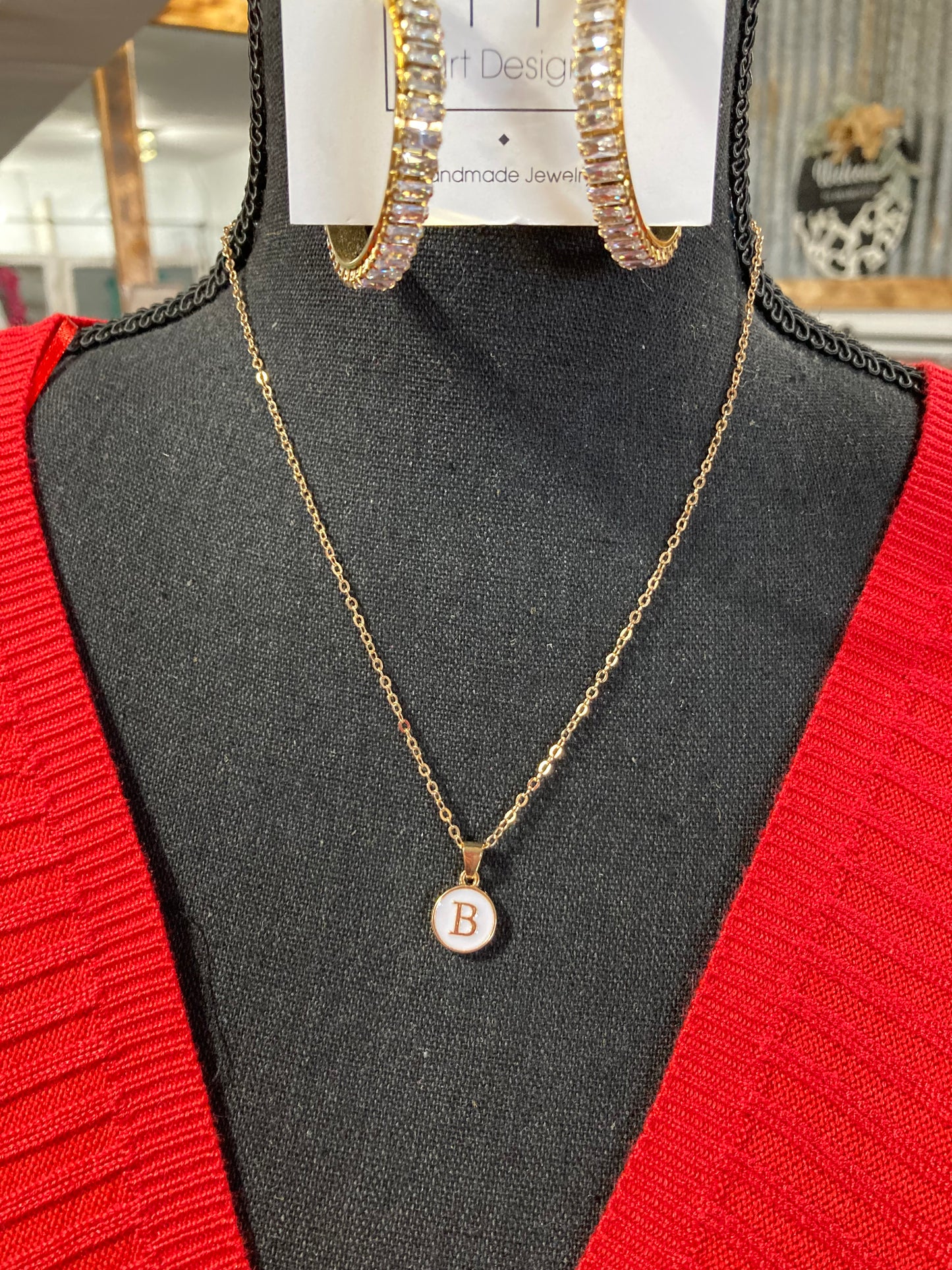 Golden Initial Necklace
