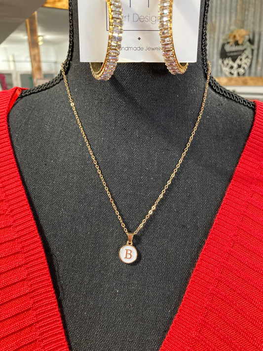 Golden Initial Necklace