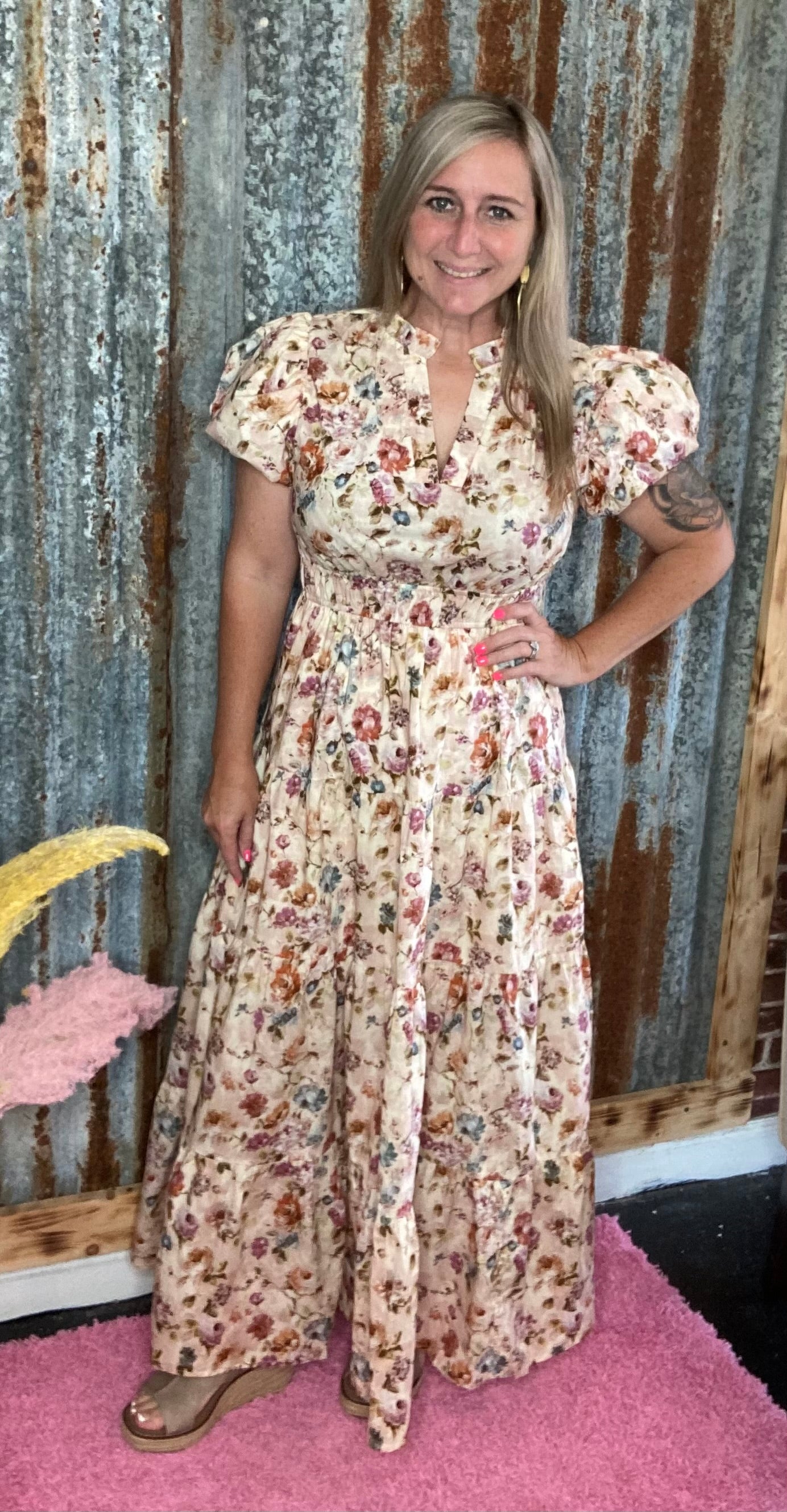 Fall Floral Maxi