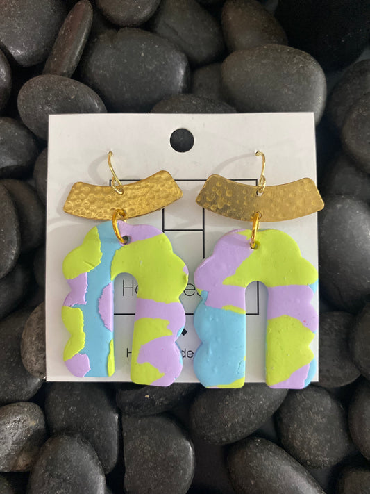 Pastel Mixed Dangle Earrings
