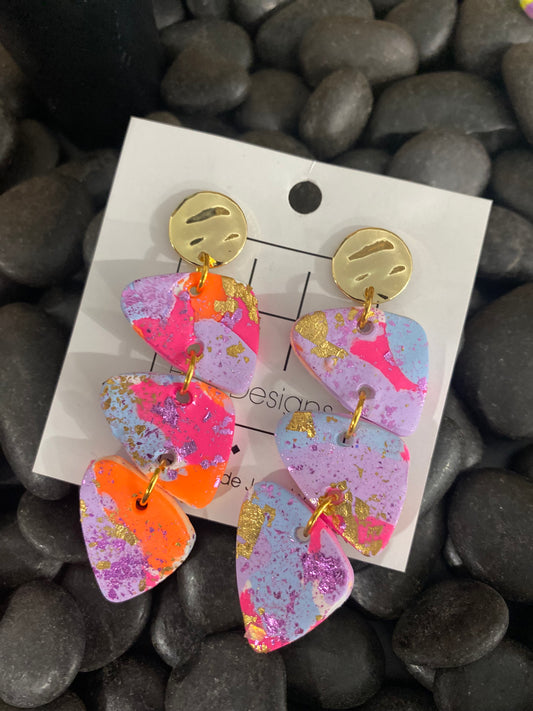 Bright Colorful Layered Dangles