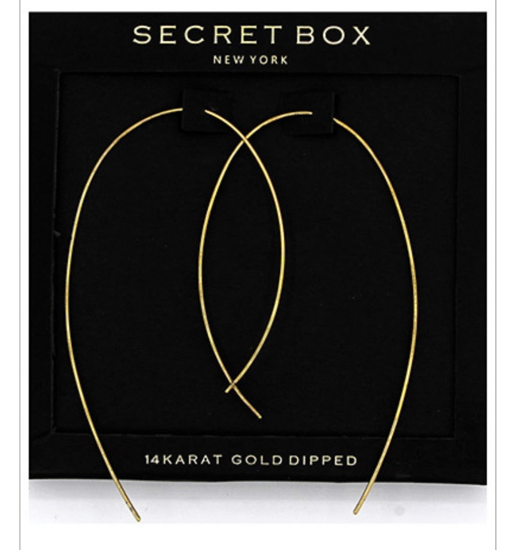Curved Earrings Gold