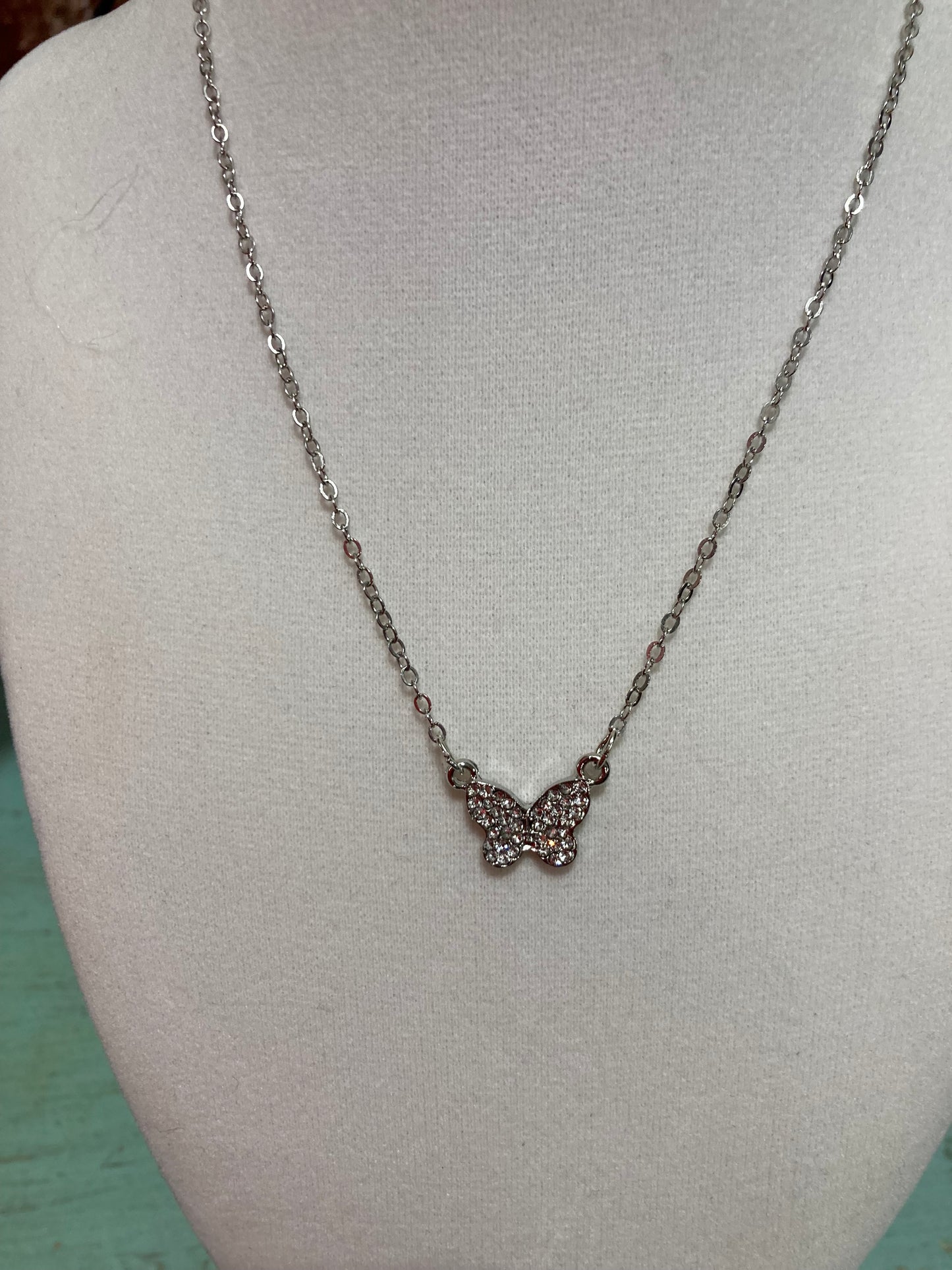 Silver Butterfly Necklace