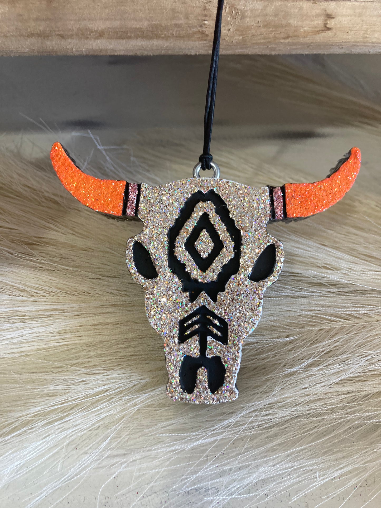 Bull Skull Car Freshie