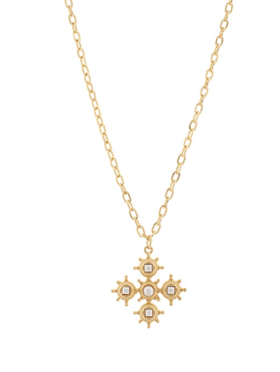 Antique Cross Pendant Necklace