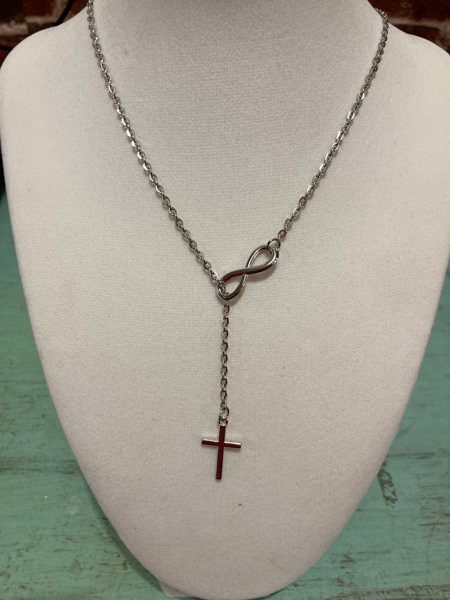 Cross and infinity Necklace