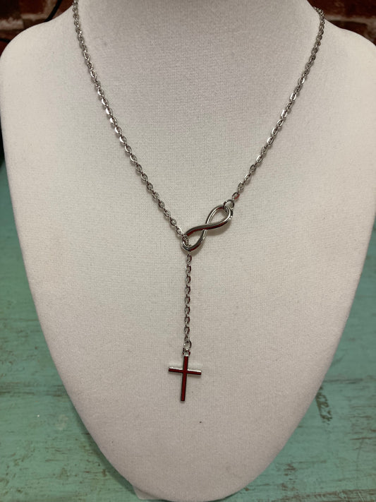 Cross and infinity Necklace