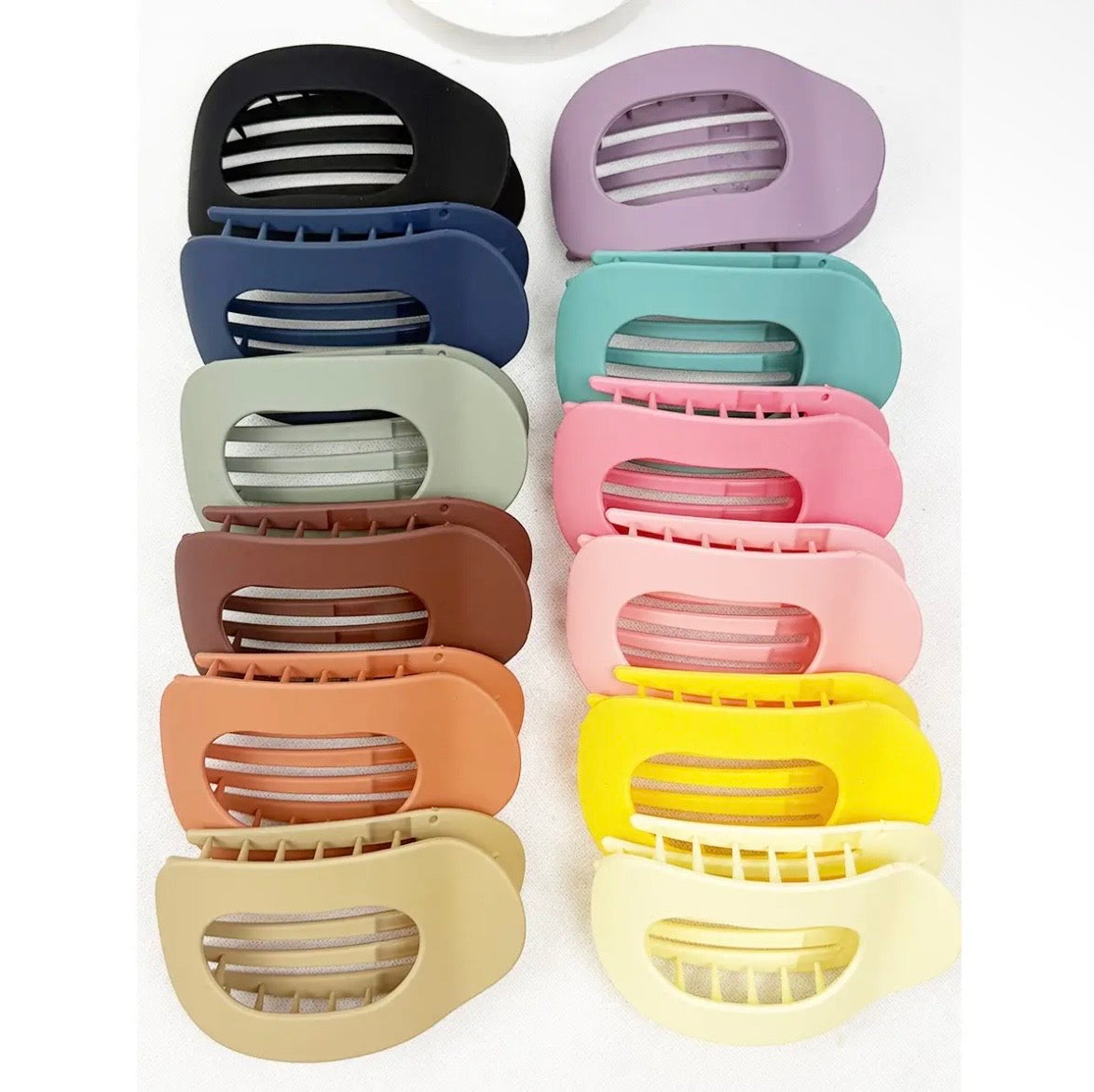 Oval Flat Hair Clips