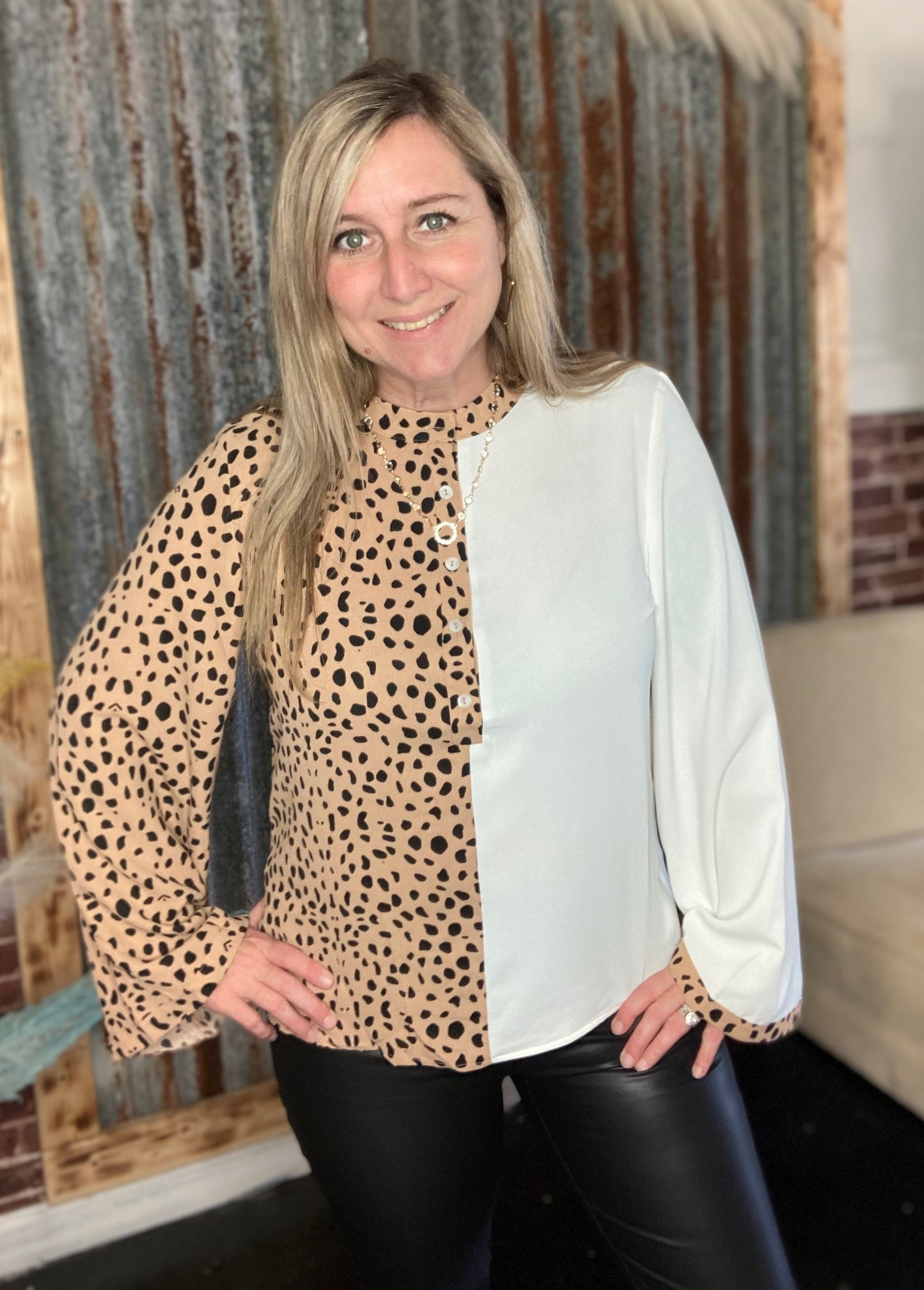 Leopard Blouse