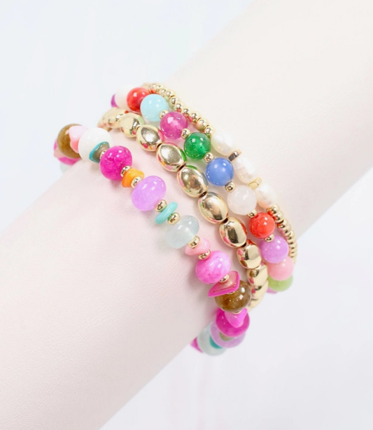 Jerome Beaded Stretch Bracelet Set