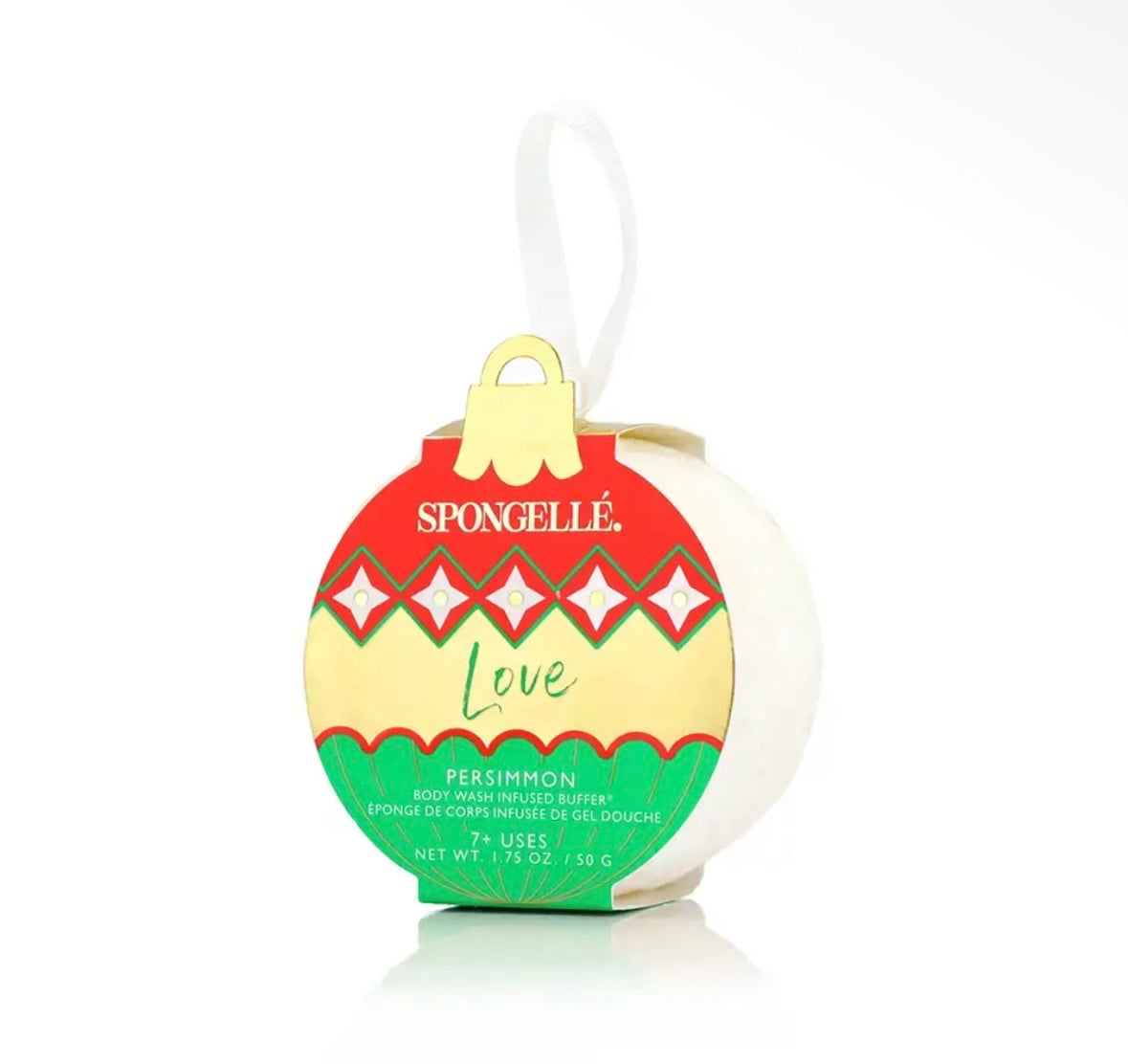 Spongelle Ornament - Love (Persimmon)