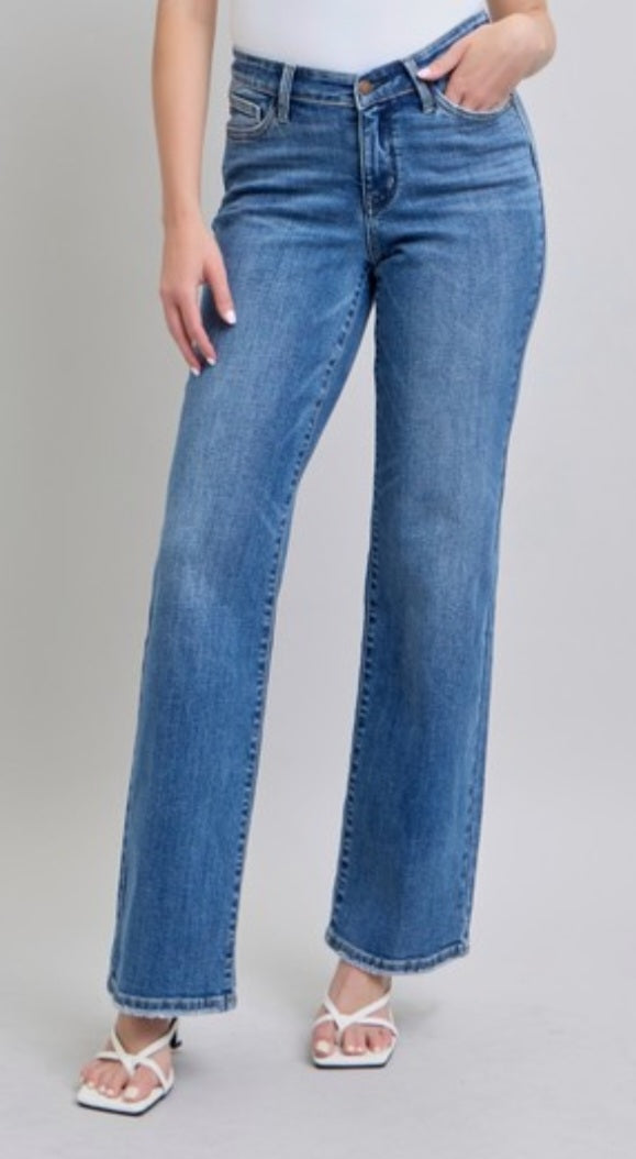Judy Blue HW vintage wash straight fit Jeans