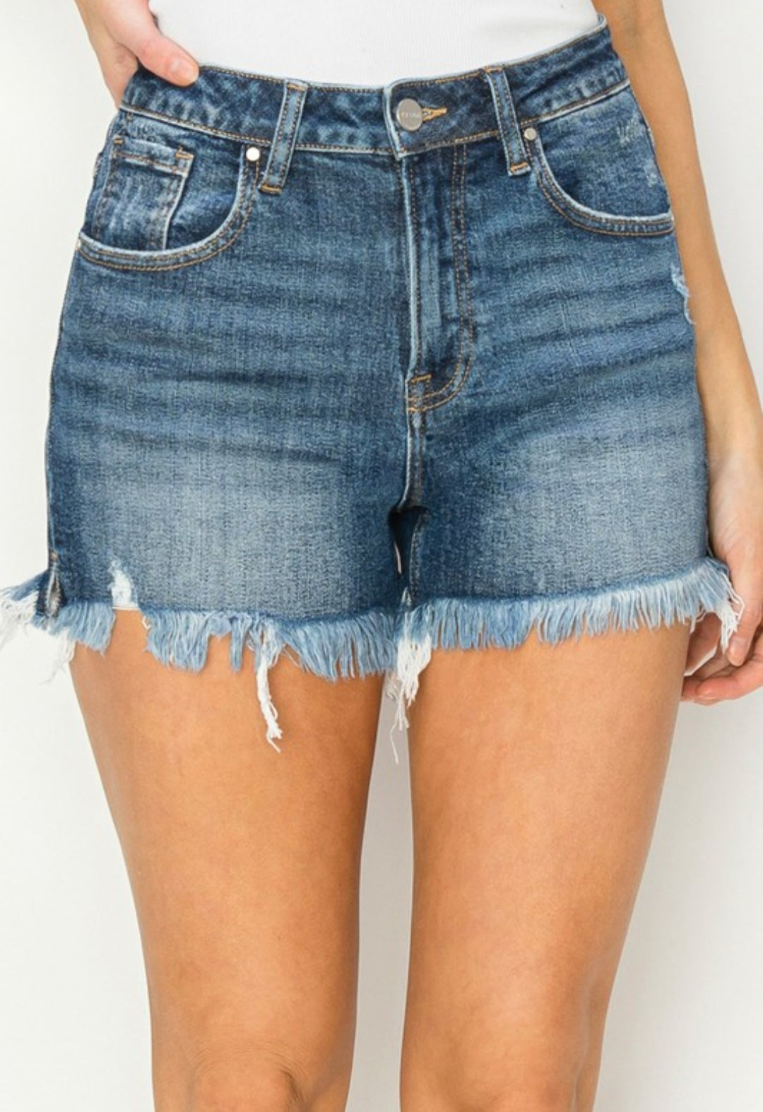 Risen High Rise Side Slit Shorts