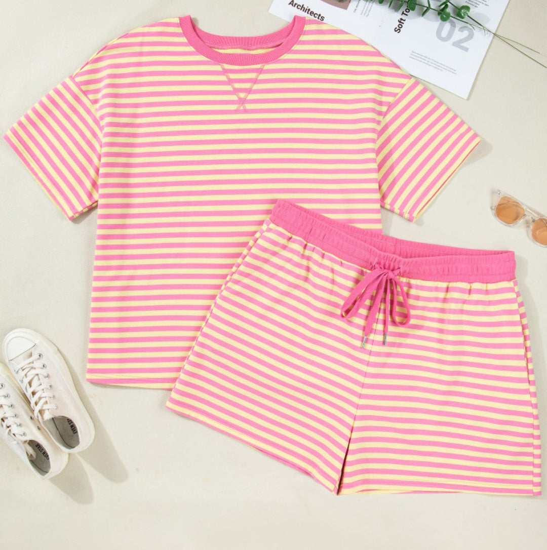 Rose Striped Set