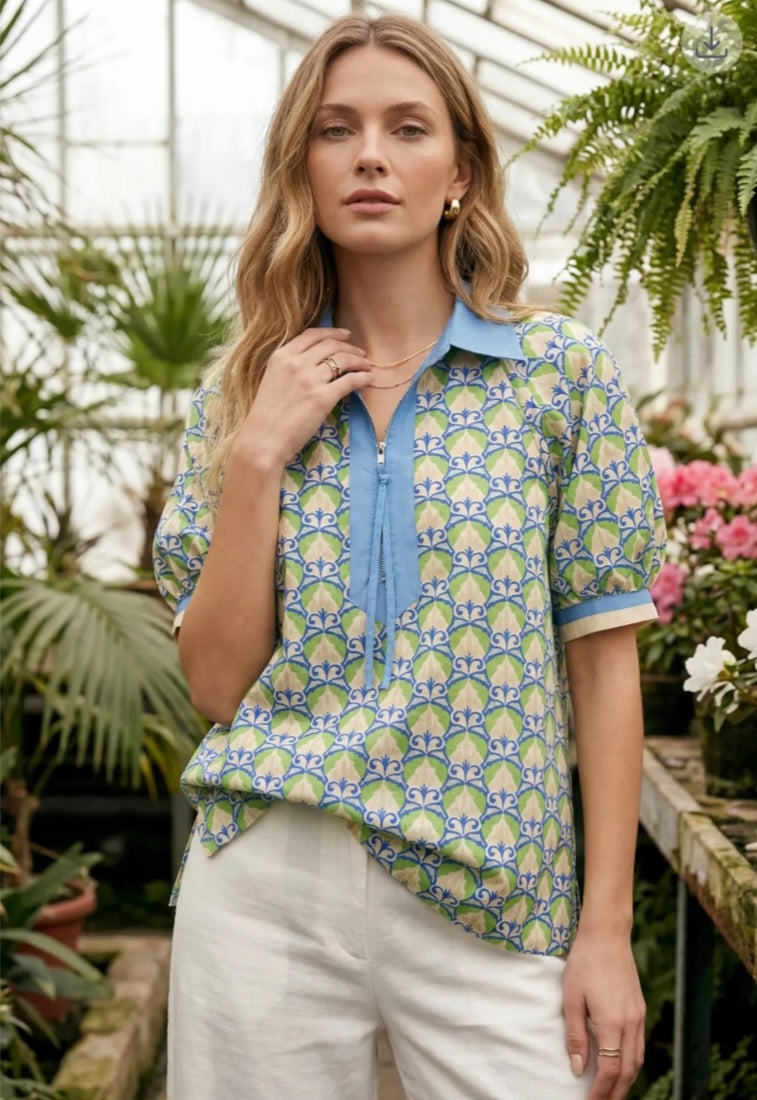 Green/Blue Top