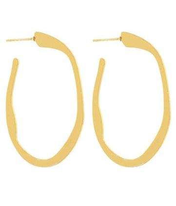 Gold Geometric Hoops