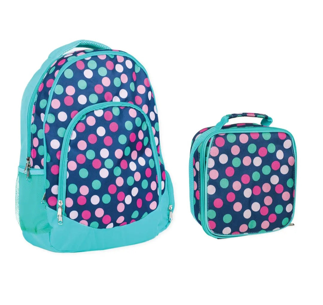 PolkaDot Bookbag/lunchbag