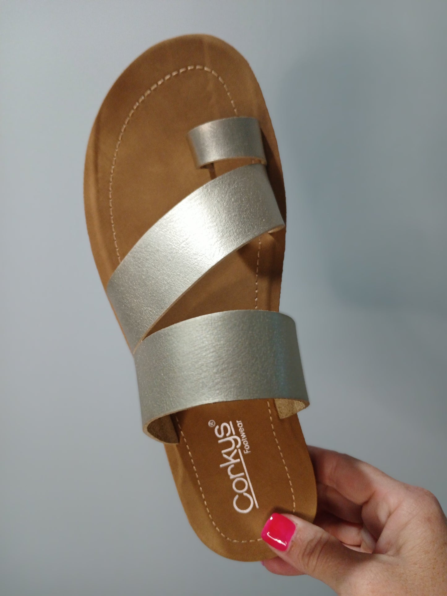 Corkys Just a Fling Gold Sandal