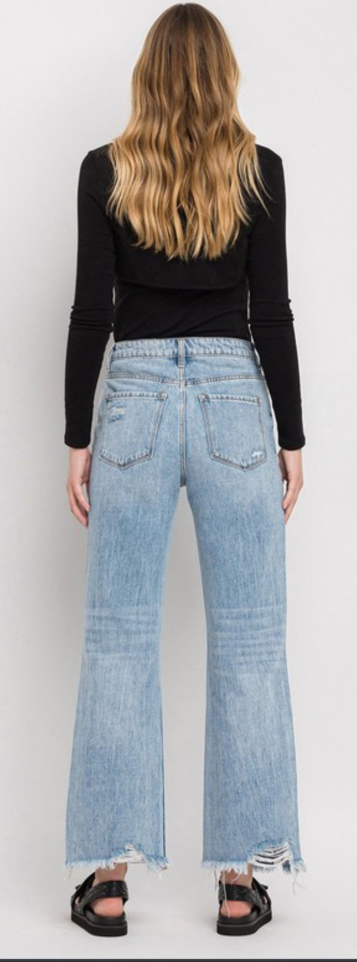 Vervet Redeem High Rise Flare Jeans (Crystal)