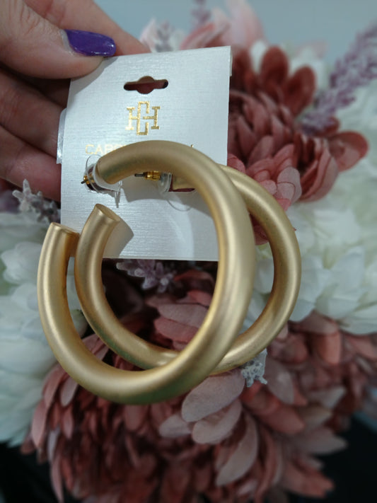 Chantell Gold Matte Earrings