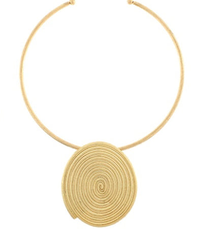 Geometric Swirl Open Choker