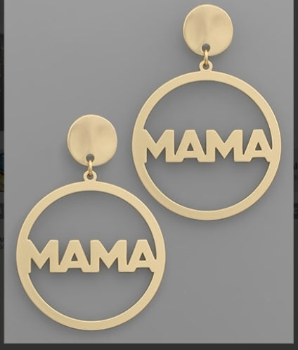 Mama Circle Earrings