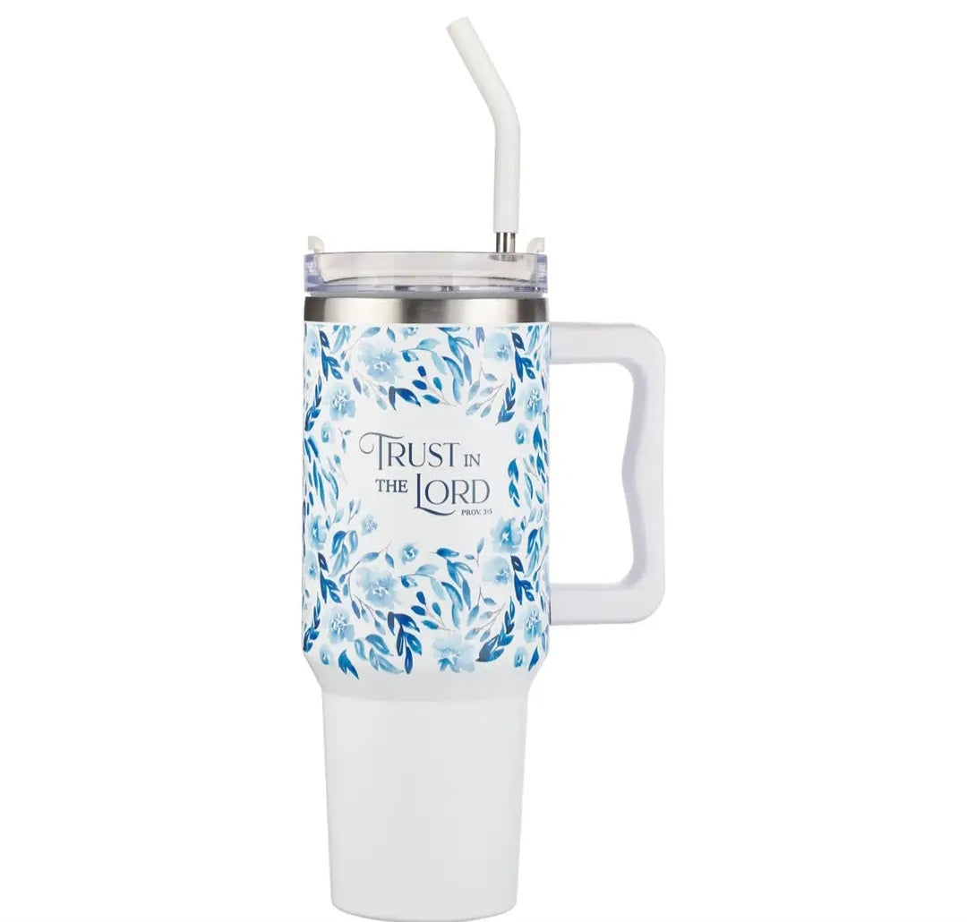 Trust in the Lord Tumbler with Straw