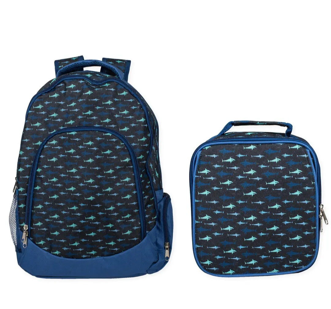 Shark Bookbag/lunchbag