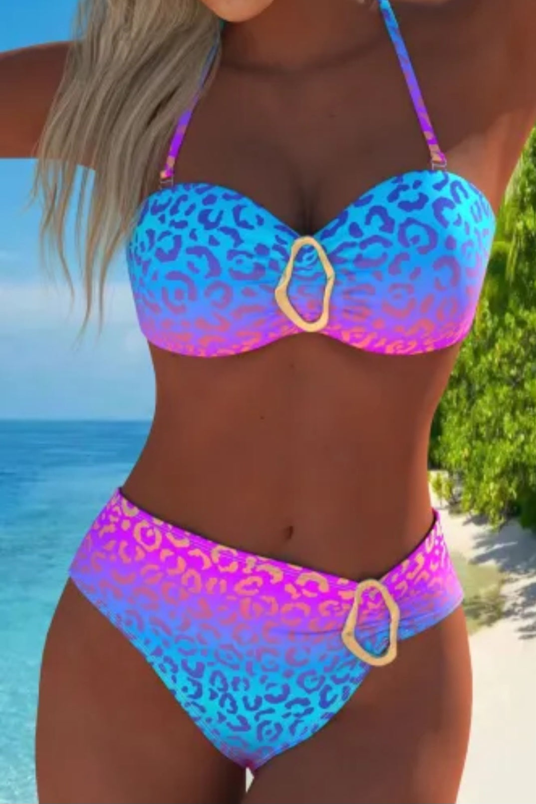 Ombré Swimsuit Top