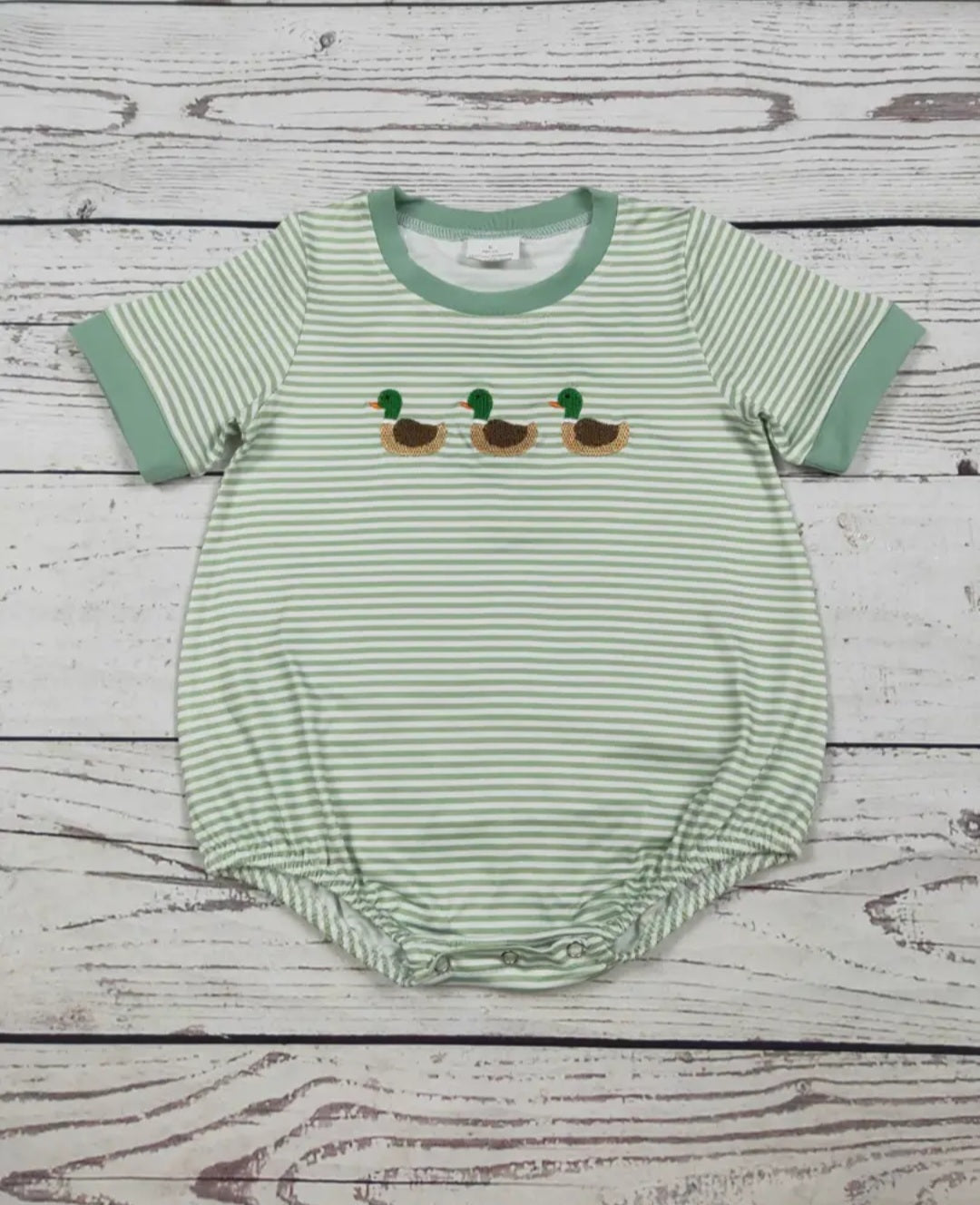 Boy Duck Appliqué Bubble