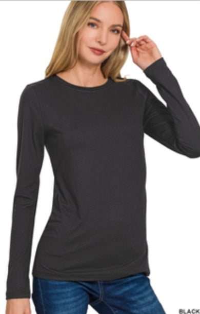Black Long Sleeve Top