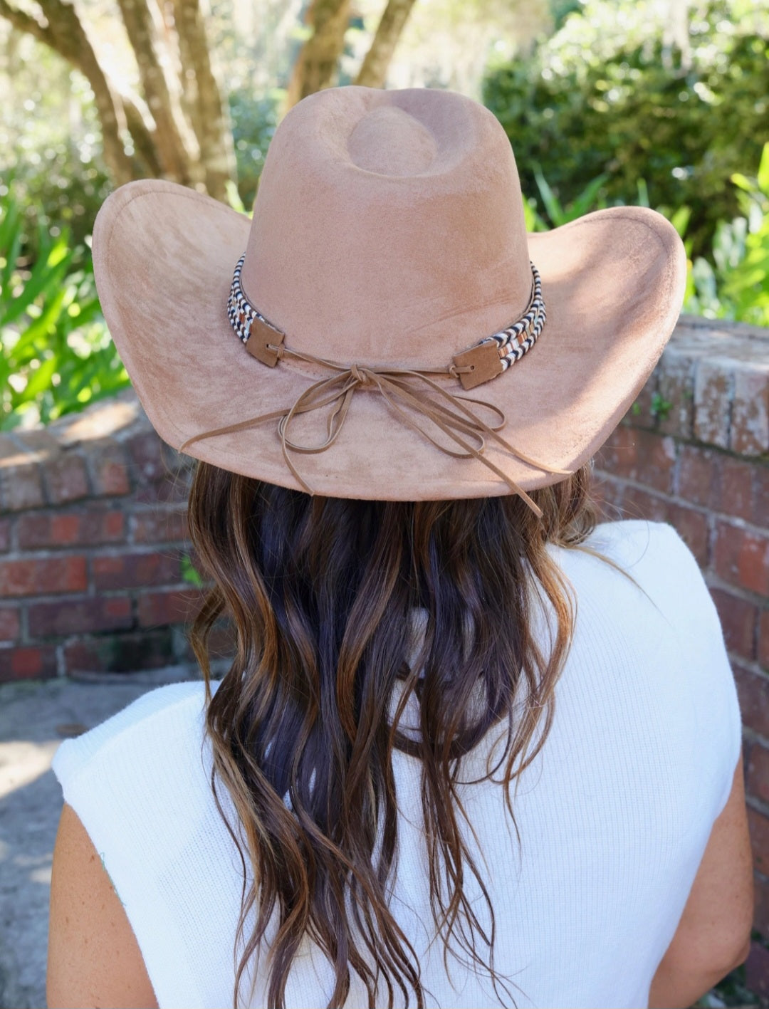 Rooney Brown Suede Feel Hat with Band