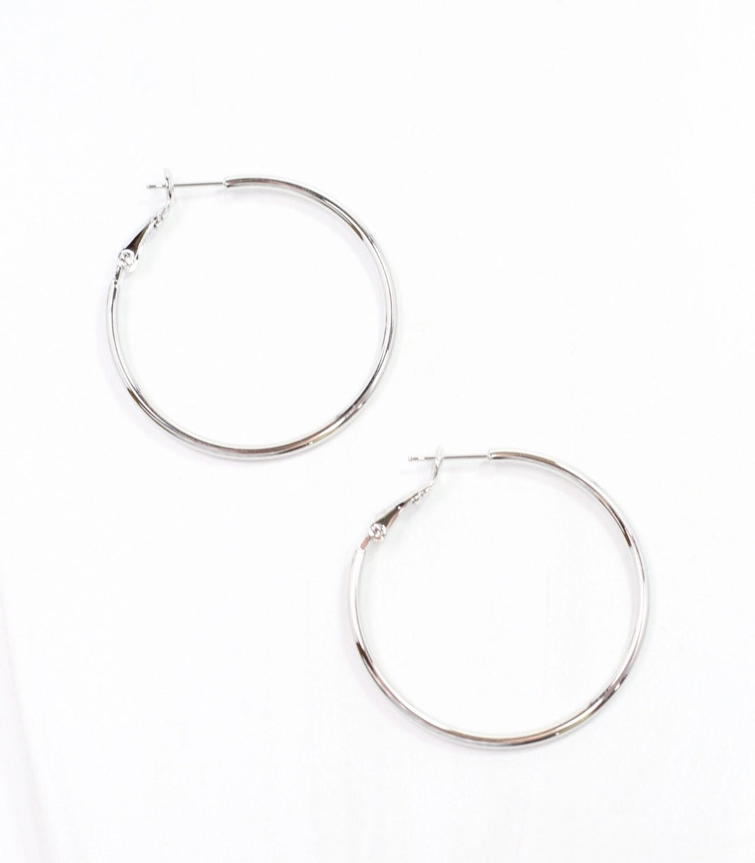 Rinaldi Hoop Earring Shiny Silver