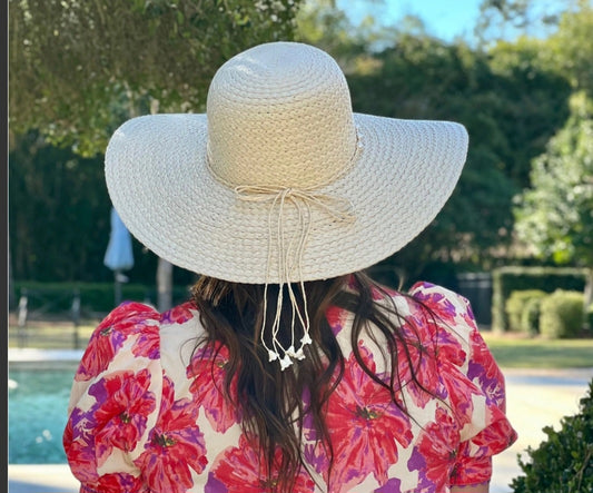 Cassie Pearl Hat Natural