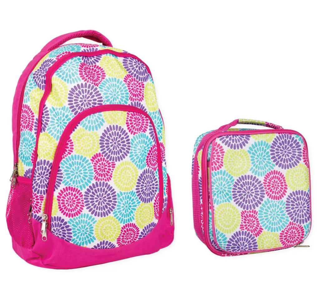 Flower Bookbag/Lunchbag