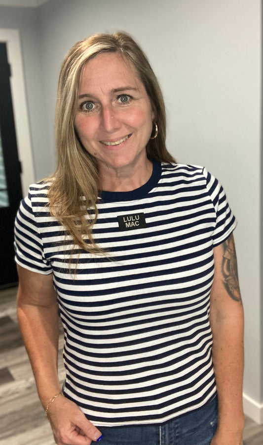 Lulu Mac Navy Striped Tee