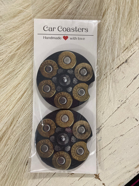 6 Shooter Neoprene Car Coasters
