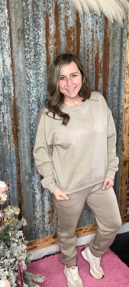 Ash Mocha Jogger Set