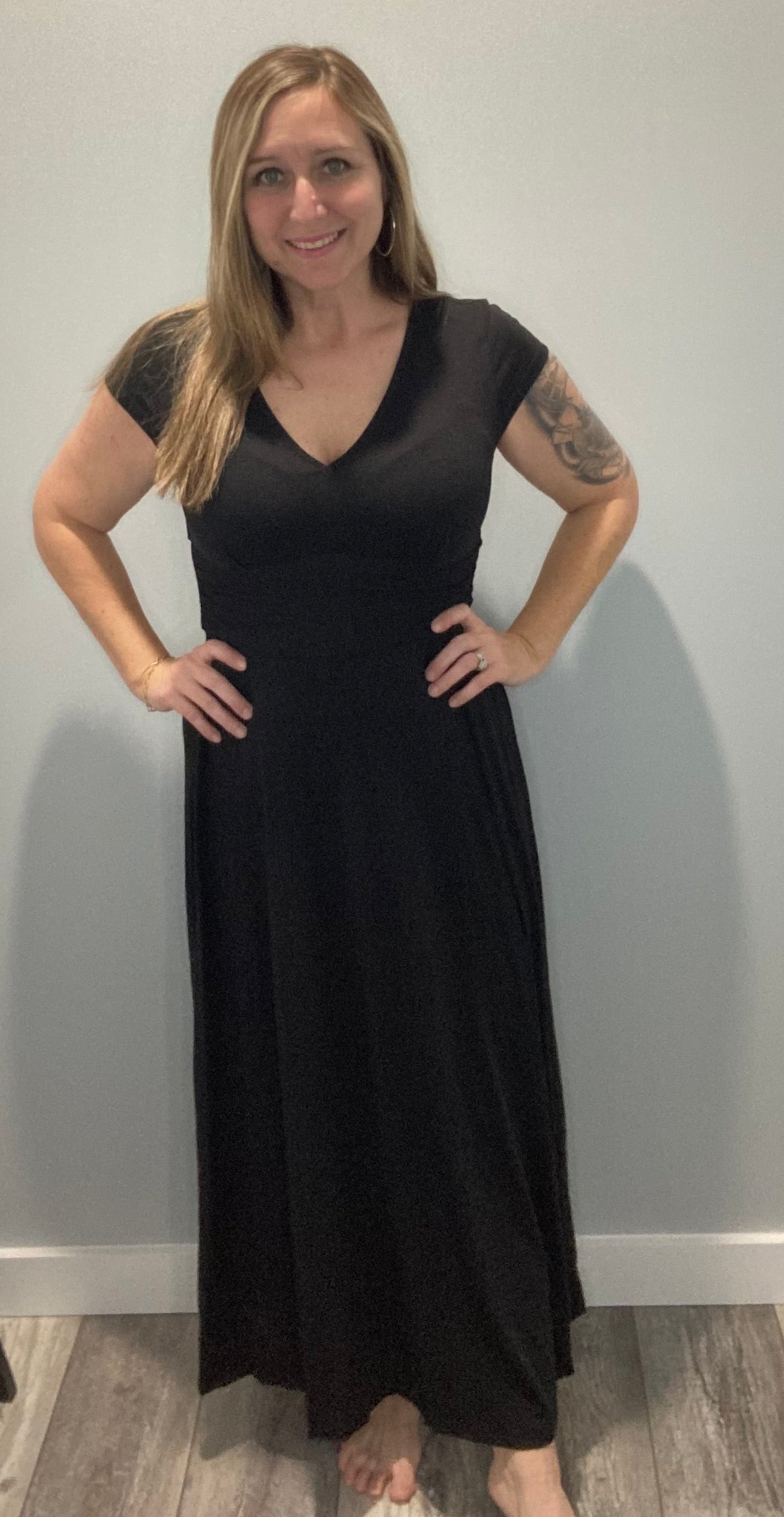 Simple Black Maxi