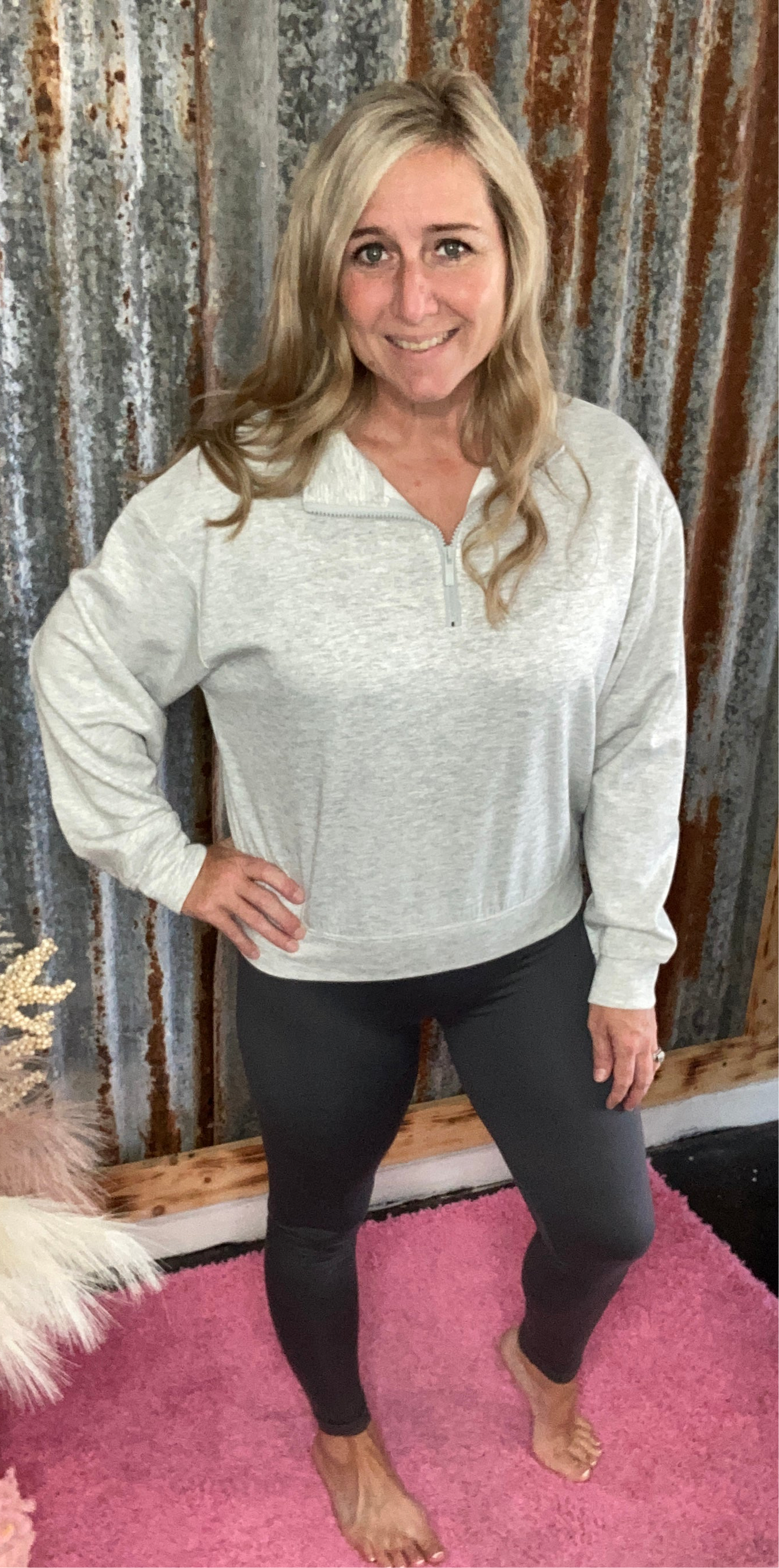 Zenana Gray Leggings