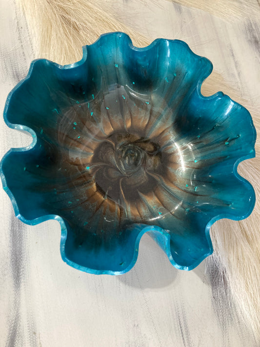 Bronzed Teal Bowl