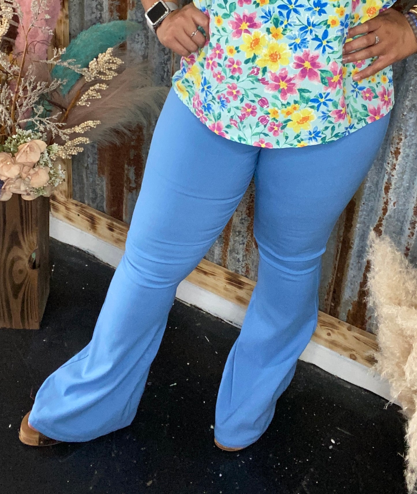 JC & JQ Light Blue Bell Bottoms