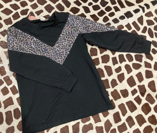 Diva Leopard Girls Longsleeve Top