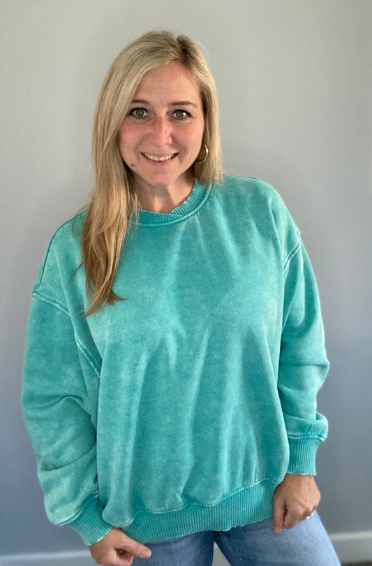 Turquoise Pullover