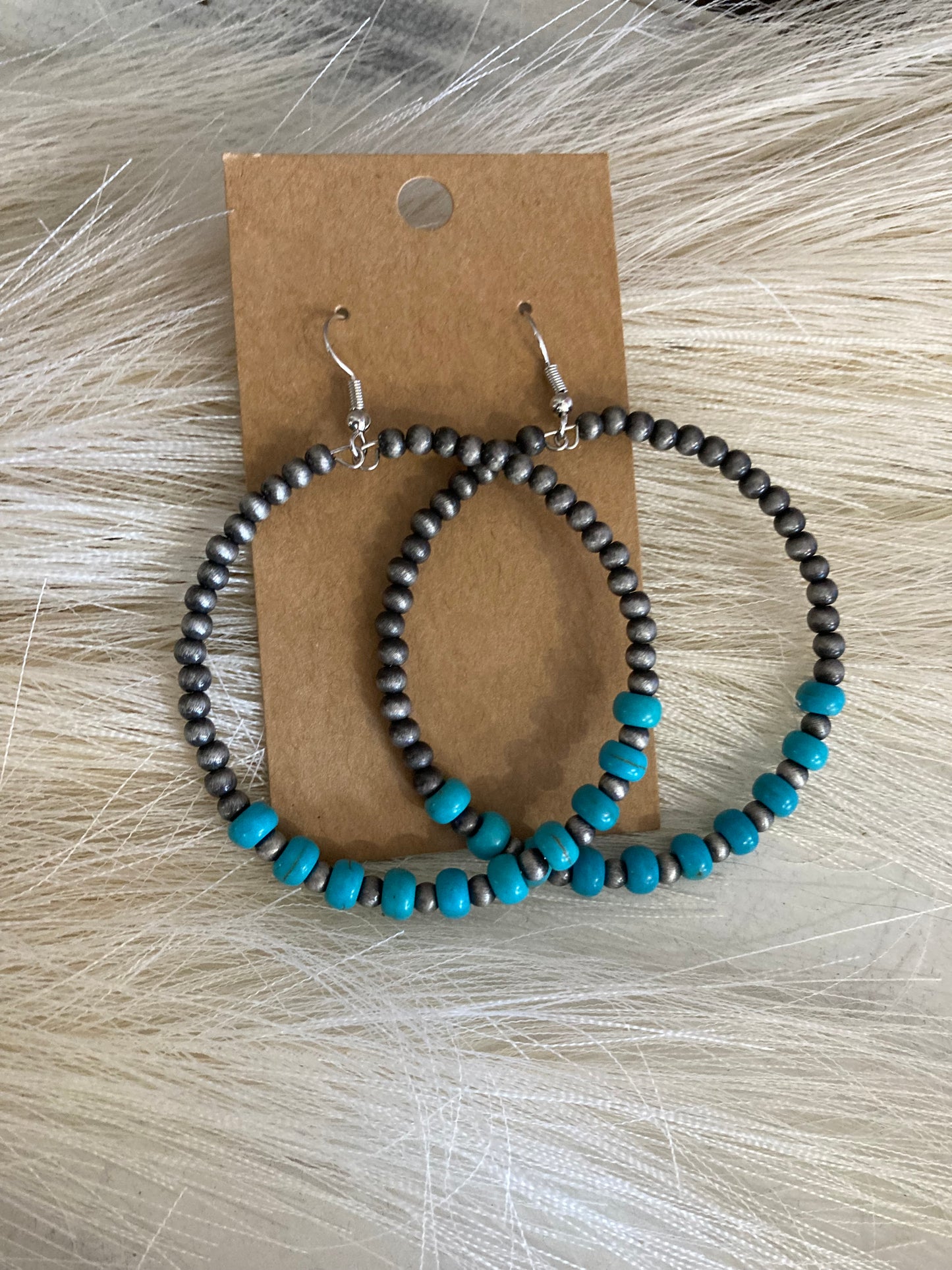 Western Stoned Beaded Earrings