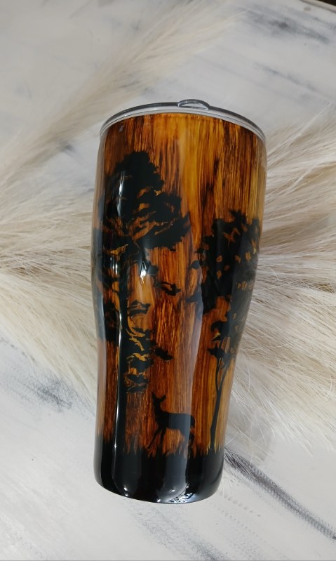 Wooden Tree Tumbler