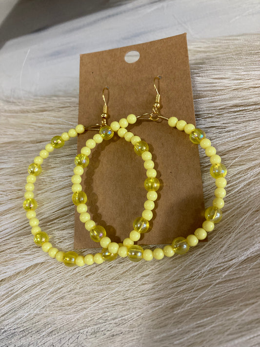 LemonDrop Beaded Earrings