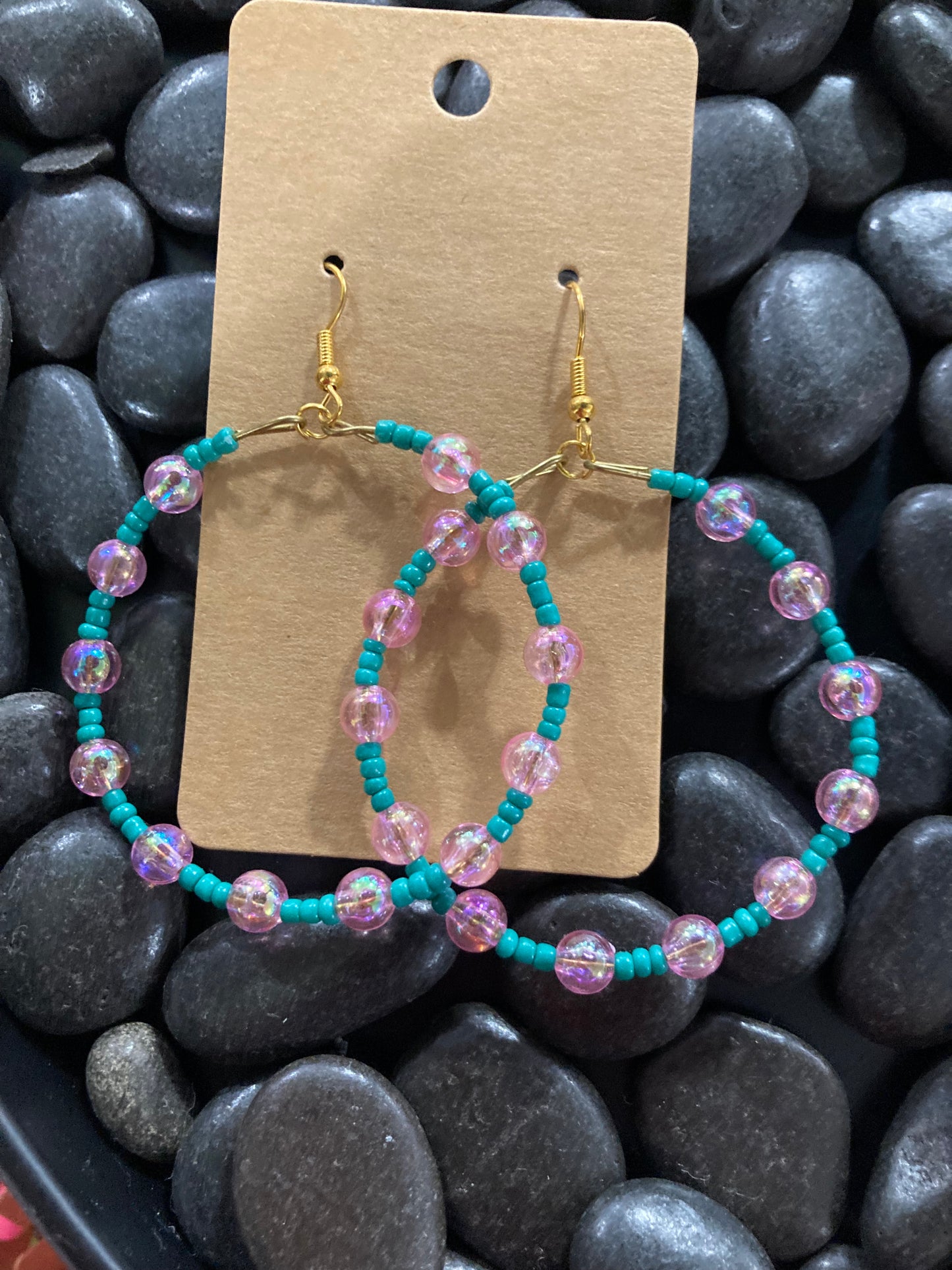 Tealed Candy Beaded Earrings