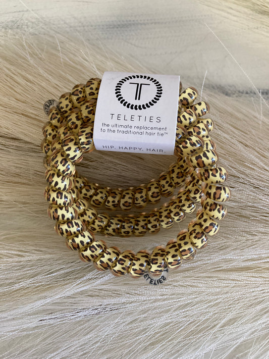 Leopard Large Spiral Hair Coils